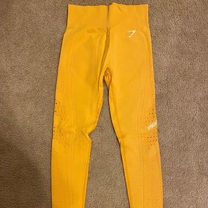 Yellow Gymshark Leggings size Small.